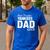 Yankees North Best Freakin' Dad Ever HS Men's Casual T-Shirt Royal Blue