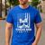 Yorkie Dad Cool Vintage Retro Proud American Men's Casual T-Shirt Royal Blue