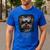 Yorkie Dad Cute Cool Dog In Sunglasses C Men's Casual T-Shirt Royal Blue