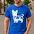Yorkshire Terrier Papa Dog Puppy Doggie Pet Lover Yorkie Dad Men's Casual T-Shirt Royal Blue