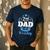 2nd Time Dad It's A Boy Dad Again Second Baby Announce Men's Casual T-Shirt Navy