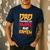 Anime Fathers Day Japanese Manga Otaku Kawaii Anime Dad Men's Casual T-Shirt Navy
