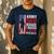 Army Dad Because I Raised A Man With Balls Men's Casual T-Shirt Navy