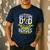 Autism Dad Some People Look Up To Their Heroes Autism Men's Casual T-Shirt Navy