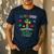 Autism Dad Son Father Autistic Kid Awareness Jesus Christian Men's Casual T-Shirt Navy