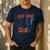 ON Back Cat Dad Club Life Is Better With Cats Father's Day Men's Casual T-Shirt Navy