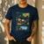 On Back Tired Dads Club Car Race Track On Dad Daddy Men's Casual T-Shirt Navy On Back Tired Dads Club Car Race Track On Dad Daddy Men's Casual T-Shirt Navy