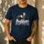 Bald Eagle Dad Mom Three Eaglet Chicks Babies In The Nest Men's Casual T-Shirt Navy