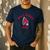 Ball State University Cardinals Arched Dad Men's Casual T-Shirt Navy