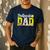 Ballpark Dad Baseball Softball Dad Of Ballers Men's Casual T-Shirt Navy