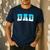 Baseball Dad Ice Cream Drip Happy Fathers Day Men's Casual T-Shirt Navy