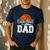 Basketball Dad Basketball Player Game Day Father's Day Men's Casual T-Shirt Navy
