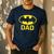Batman Bat Dad Men's Casual T-Shirt Navy