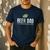 Beer Dad Shirt Cute Hops Drinking Men's Casual T-Shirt Navy