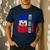 Best Haitian Dad Ever Haiti Daddy Father's Day Men's Casual T-Shirt Navy