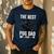 Best Pug Dad Ever Fathers Day Cute Daddy Dad Pug Men's Casual T-Shirt Navy