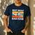 Best Wolf Dad Ever Men's Casual T-Shirt Navy