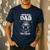 Biker Dad Like a Normal Dad Only Cooler Motorcyclist Men's Casual T-Shirt Navy