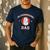Bloodhound Dad Dog Father Men's Casual T-Shirt Navy