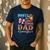Boots Or Bows Dad Loves You Gender Reveal Daddy Men's Casual T-Shirt Navy Boots Or Bows Dad Loves You Gender Reveal Daddy Men's Casual T-Shirt Navy