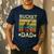 Bucket Dad Softball Dad Baseball Coach Father's Day Men's Casual T-Shirt Navy Bucket Dad Softball Dad Baseball Coach Father's Day Men's Casual T-Shirt Navy