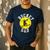 Bucket Dad Softball Dad Baseball Father's Coach Men's Casual T-Shirt Navy