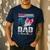 Burnouts Or Bows Your Dad Loves You Gender Reveal Men's Casual T-Shirt Navy