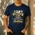 I Can't Keep Calm It's My Dad Birthday Men's Casual T-Shirt Navy