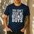 You Can't Scare Me I Have Two Boys Sons Mom Dad Men's Casual T-Shirt Navy