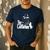 Cat Dad Life The Catfather Fathers Day Vintage Men's Casual T-Shirt Navy