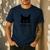 Cat Judging You Silently Cat Mom Dad Premium Tri-Blend Men's Casual T-Shirt Navy