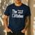 The Catfather Cool Cat Daddy Glasses Men's Casual T-Shirt Navy