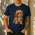 Cavapoo Breed Pet Lover Art Dog For Mom Dad Kids Men's Casual T-Shirt Navy