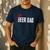 Cheer Dad Beer Dad Cheerleading Father Father's Day Men's Casual T-Shirt Navy
