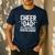 Cheer Dad The Cheerleader's Cheerleader Dad Cheer Father Men's Casual T-Shirt Navy