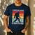 Cheer Dad Cheerleading Bigfoot Men's Casual T-Shirt Navy Cheer Dad Cheerleading Bigfoot Men's Casual T-Shirt Navy
