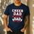 Cheer Dad Like A Regular Dad But Broke Cheerleader Dad Men's Casual T-Shirt Navy Cheer Dad Like A Regular Dad But Broke Cheerleader Dad Men's Casual T-Shirt Navy
