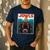 Chocolate Lab Jowls Labrador Retriever Dog Mom Dad Men's Casual T-Shirt Navy