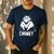 Chonk Fat And Hairy Cat Cats Kittens Dad Graphic Mom Funny Men's Casual T-Shirt Navy