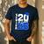 Class Of 2026 Dad Proud Dad Of A 2026 Senior Graduate Men's Casual T-Shirt Navy