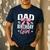 Coquette Pink Bow Men Dad Of The Birthday Girl Men's Casual T-Shirt Navy Coquette Pink Bow Men Dad Of The Birthday Girl Men's Casual T-Shirt Navy