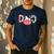 Cow Mom Or Dad Birthday Farm Birthday Party Men's Casual T-Shirt Navy