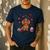 Cute Dachshund Valentine's Day Heart Love Dog Mom Dog Dad Men's Casual T-Shirt Navy