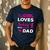 Cute Girls Hunting Dad Daughter Hunting Buddy Hunter Men's Casual T-Shirt Navy