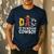 Dad 1st Birthday Cowboy Western Dad Birthday Boy Men's Casual T-Shirt Navy