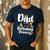 Dad Of The 1st Birthday Princess Girl 1 Years Old B-Day Men's Casual T-Shirt Navy