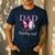 Dad 1st First Birthday Matching Family Butterfly Floral Men's Casual T-Shirt Navy Dad 1st First Birthday Matching Family Butterfly Floral Men's Casual T-Shirt Navy