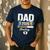 Dad 2026 Loading Expecting New Baby Announcement Men Men's Casual T-Shirt Navy