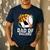 Dad Of Ballers Baseball Soccer Basketball Dad Men's Casual T-Shirt Navy