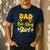 Dad Of The Bee Day Girl Flower Birthday Family Matching Men's Casual T-Shirt Navy
